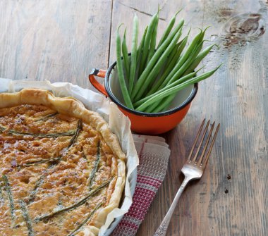 Yeşil fasulye tart