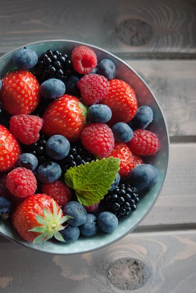 Frische Beeren von oben — Stockfoto