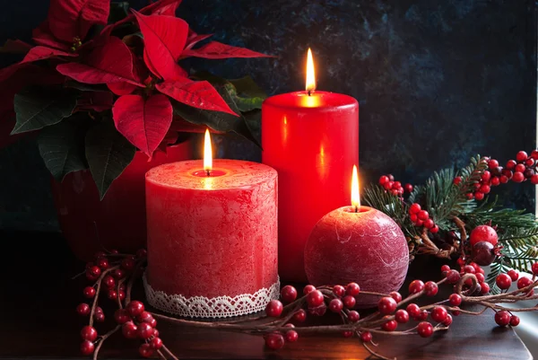 Velas de Navidad — Foto de Stock