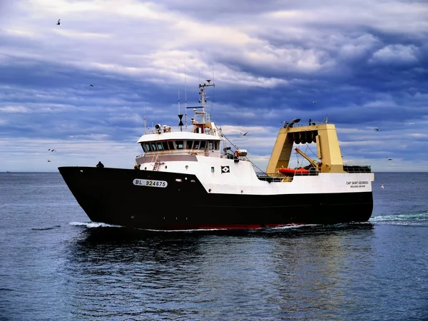 Franse Fishing Trawler — Stockfoto