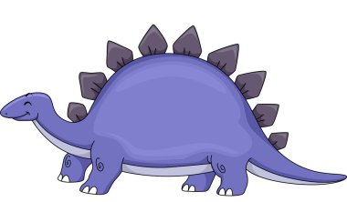 Sevimli gülümseyen Stegosaurus