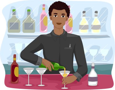 İçkileri barmen