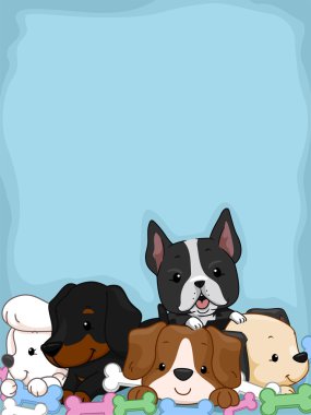 Sevimli köpek yavrusu arka plan
