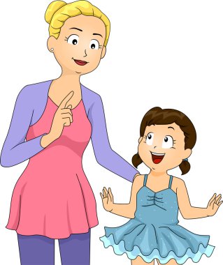 Kız katılıyor bale sınıf