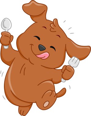 Aç köpek maskot