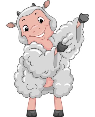 Soyunma koyun maskot