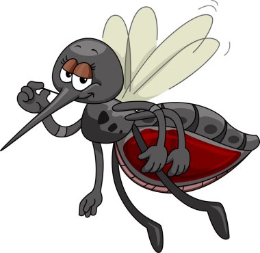 Memnun sivrisinek maskot