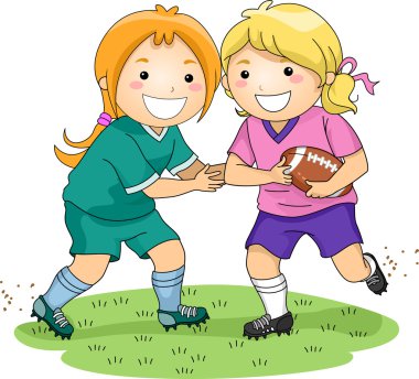 futbol oynayan kızlar