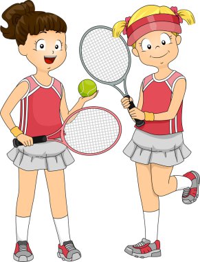 Tenis oynayan kız