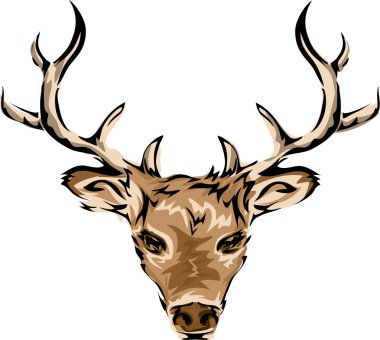 Geyiğin kafa kahverengi