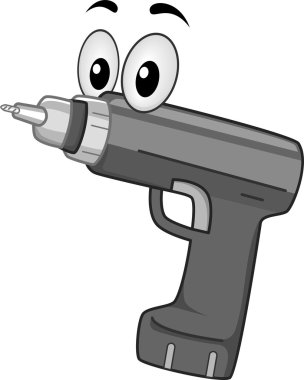Elektrikli matkap maskot
