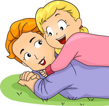 Kızını sarılma anne