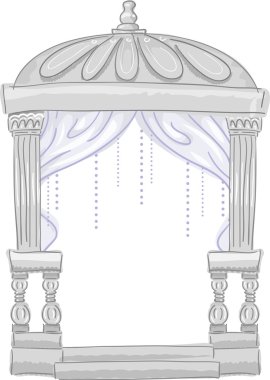 Şirin düğün Chuppah