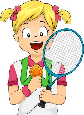 Tenis madalya kız