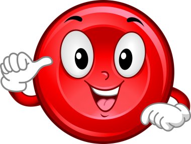 Red Blood Cell Mascot clipart