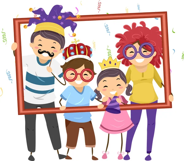 Family Party Frame — Stock Photo, Image