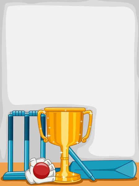 Cricket Trophy achtergrond — Stockfoto