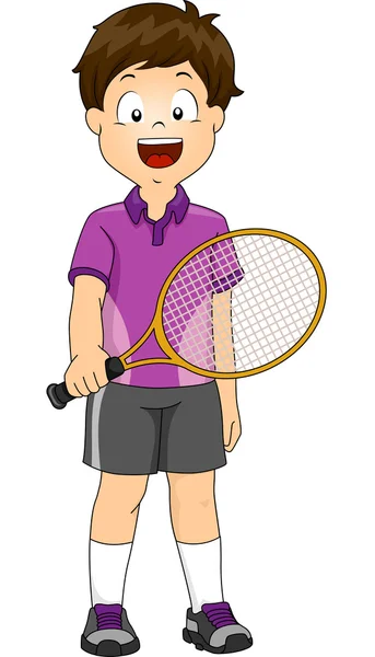 Césped Tenis Boy —  Fotos de Stock