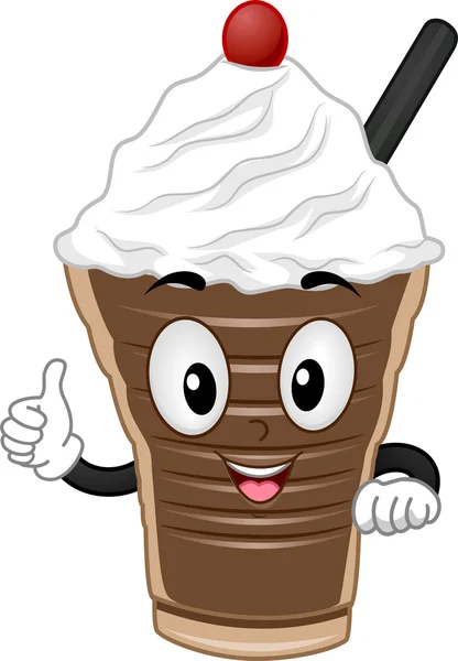 Choco Shake Mascot — Stock Photo, Image