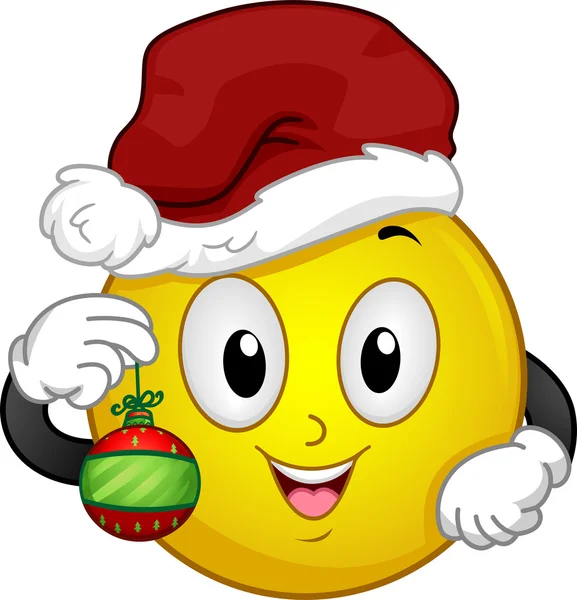 Christmas Santa Smiley — Stockfoto