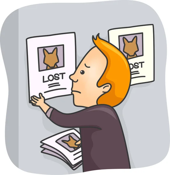 Lost Pet Posters — Stock Photo, Image