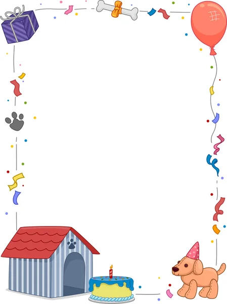 Birthday Dog Background — Stock Photo, Image