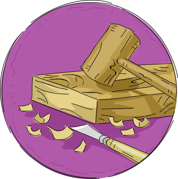 Woodworking Materials Icon — Stock Photo, Image