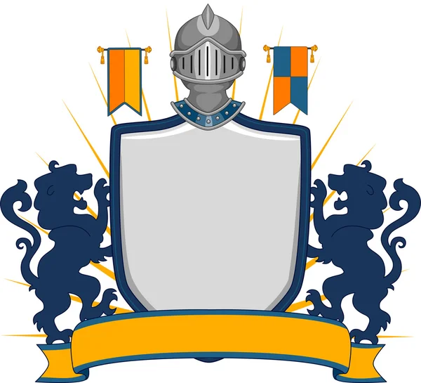 Banner de escudo medieval — Fotografia de Stock