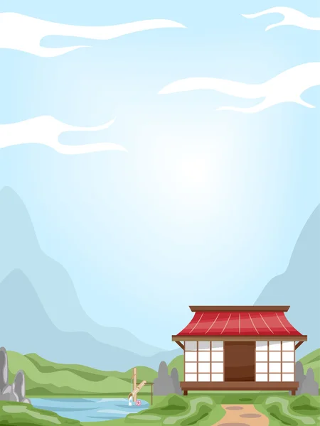 Oriental House Background — Stock Photo, Image