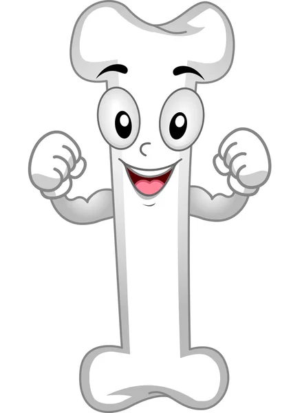 Strong Bone Mascot — Stock Photo, Image