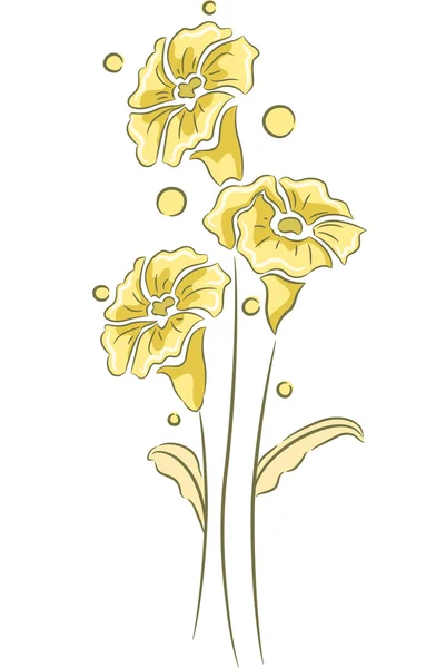 Illustration de conception florale — Photo