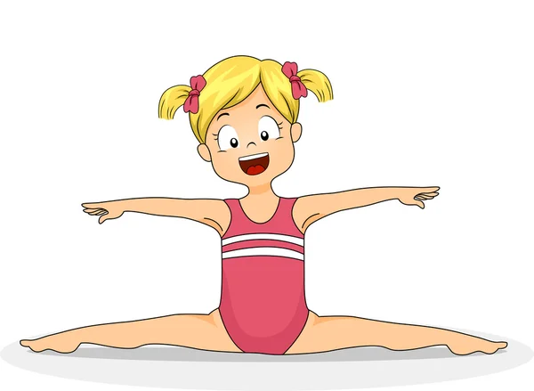 Joven gimnasta femenina — Foto de Stock