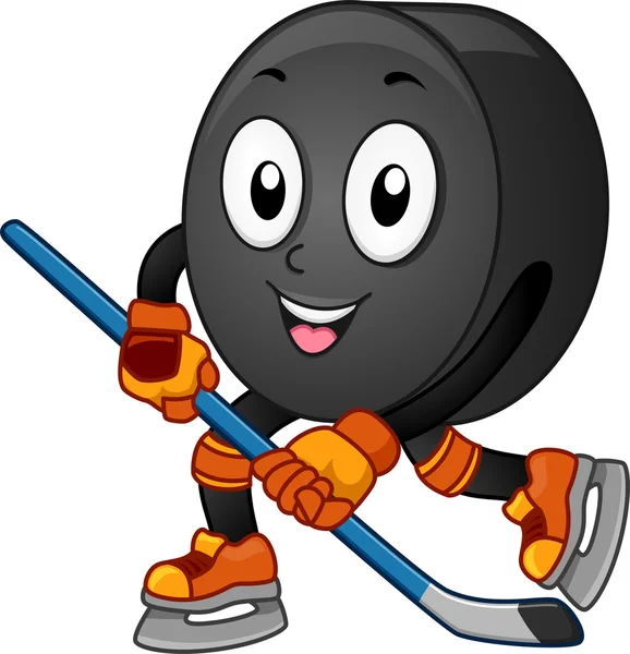 Mascotte de hockey sur glace — Photo