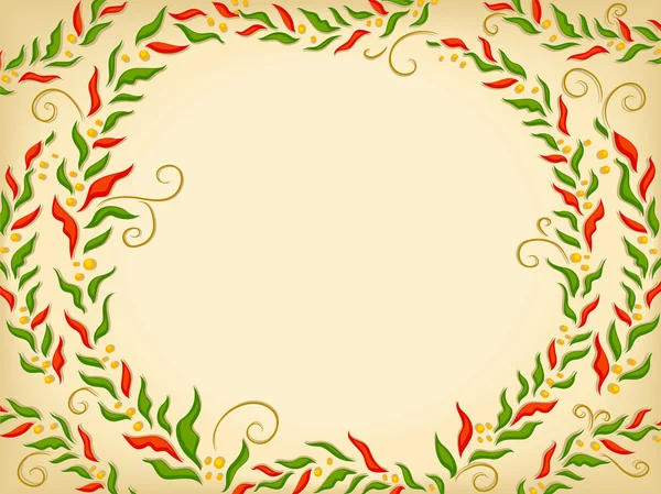 Fondo del círculo de Poinsettia — Foto de Stock