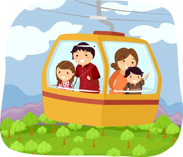 Bosque Cable Car — Foto de Stock