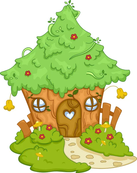 Мило дерево будинок — стокове фото