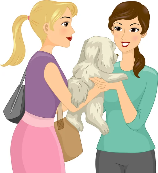 Female Pet Sitter — Stock Photo, Image