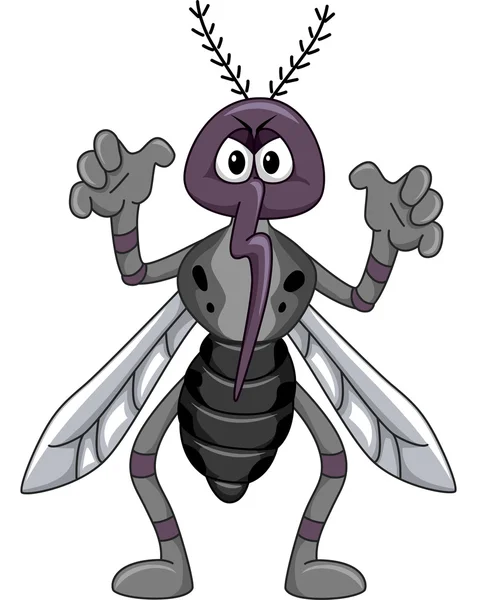 Mascote de mosquito assustador — Fotografia de Stock