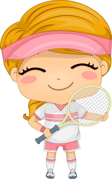 Girl in Tennis Gear — Stock Photo, Image