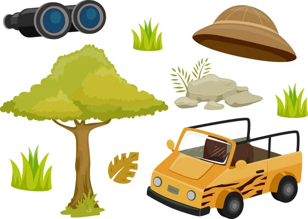 Safari Design Elements — Stock Photo, Image