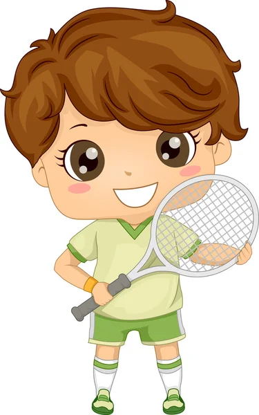 Lawn Tennis Boy — Stock Photo, Image