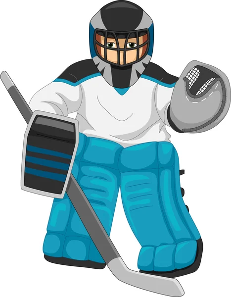 Male Hockey Goalie — Stock Photo, Image