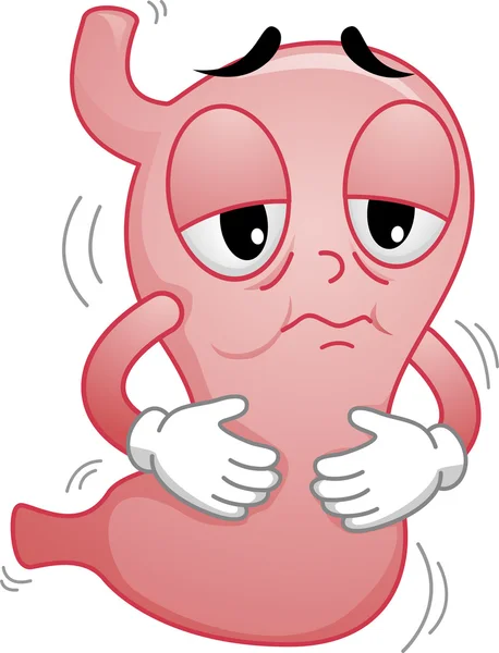 Sick Stomach Mascot — Stock Photo, Image