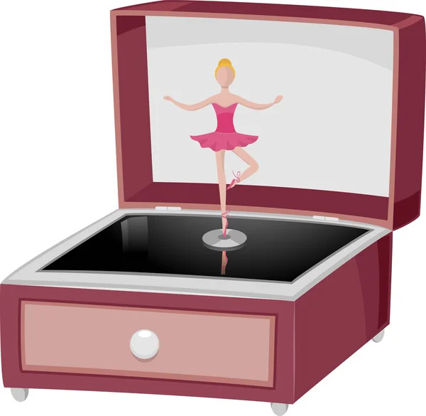 Muziekdoos ballerina — Stockfoto