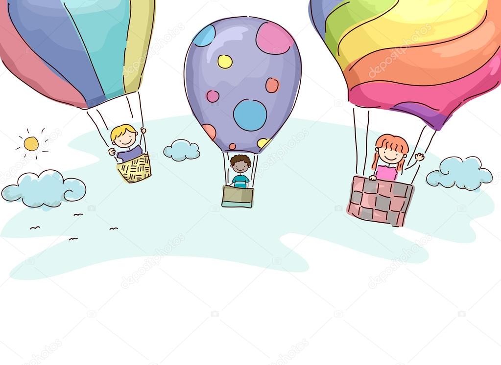 Kids Riding Hot Air Balloons