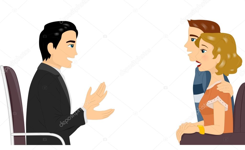 Couple Getting Counseling Stock Photo by ©lenmdp 58947367