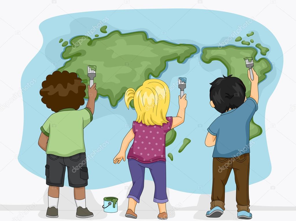 Earth Map Kids