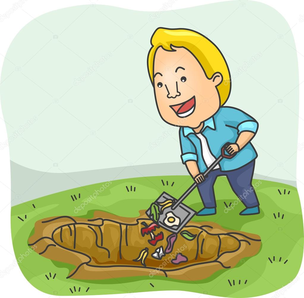 Waste Compost Pit Stock Illustration by ©lenmdp 58949187