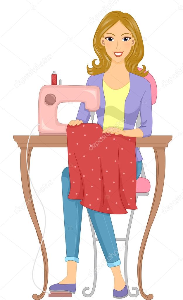 Girl Making a Dress Stock Photo by ©lenmdp 58949951 Girl Making a Dress Stock Photo by ©lenmdp 58949951