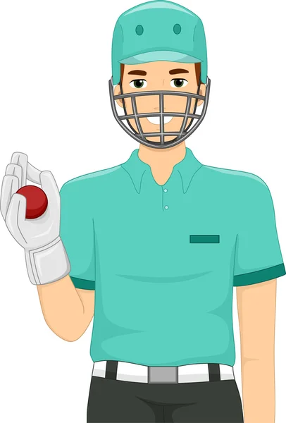 Manliga Wicket Keeper — Stockfoto